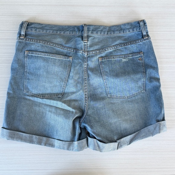 Madewell Blue Distressed Jean Shorts - Picture 3 of 4